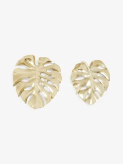 Canvassen En Kunst Voor Aan De Wand*Next Set of 2 Gold Cheese Leaves Wall Art