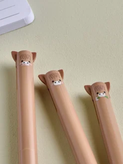 Thuiskantoor*Next Set of 3 Hamish the Highland Cow Pens