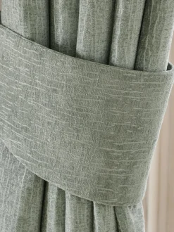 Gordijnroedes En -Accessoires*Next Set of 2 Heavyweight Chenille Curtain Tie Backs Saliegroen