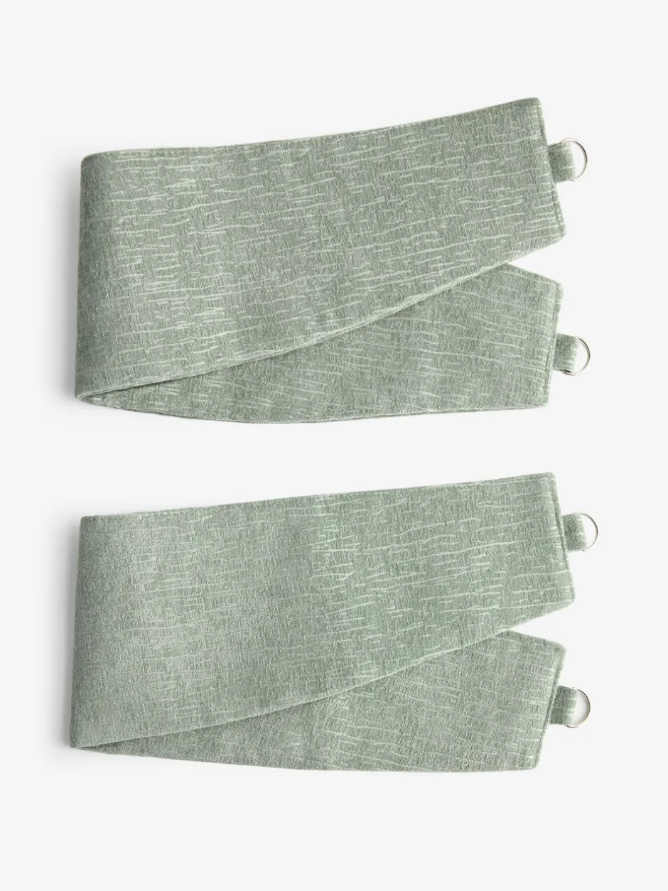 Gordijnroedes En -Accessoires*Next Set of 2 Heavyweight Chenille Curtain Tie Backs Saliegroen