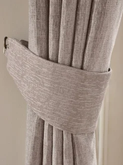Gordijnroedes En -Accessoires*Next Set of 2 Heavyweight Chenille Curtain Tie Backs Natuurlijk