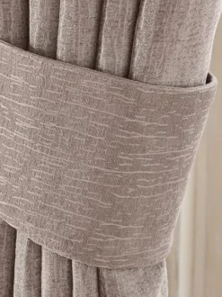 Gordijnroedes En -Accessoires*Next Set of 2 Heavyweight Chenille Curtain Tie Backs Natuurlijk