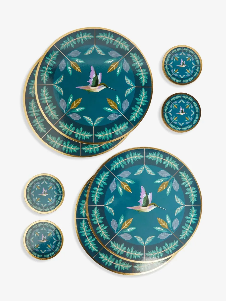 Tafellinnen En Placemats |Tafelgerei*Next Set of 4 Hummingbird Placemats and Coasters