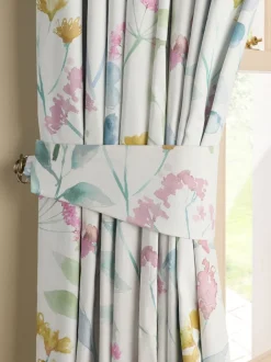 Gordijnroedes En -Accessoires|Next Set of 2 Isla Floral Print Curtain Tie Backs Meerkleurig pastelroze