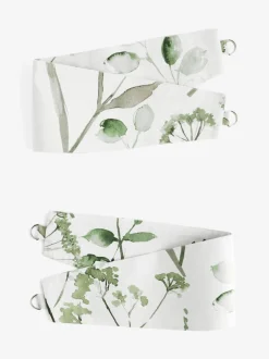 Gordijnroedes En -Accessoires|Next Set of 2 Isla Floral Print Curtain Tie Backs Groen