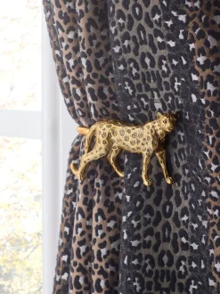 Gordijnroedes En -Accessoires*Next Set of 2 Leopard Print Curtain Holdbacks