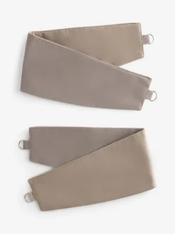 Gordijnroedes En -Accessoires|Next Set of 2 Matte Velvet Curtain Tie Backs Natuurlijke nerts