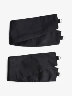 Gordijnroedes En -Accessoires*Next Set of 2 Matte Velvet Curtain Tie Backs Zwart