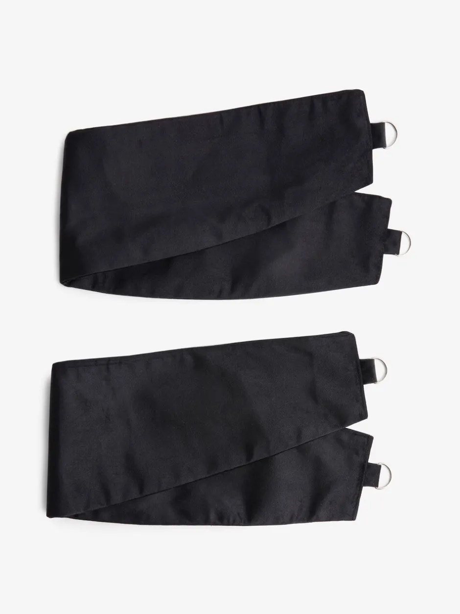 Gordijnroedes En -Accessoires*Next Set of 2 Matte Velvet Curtain Tie Backs Zwart