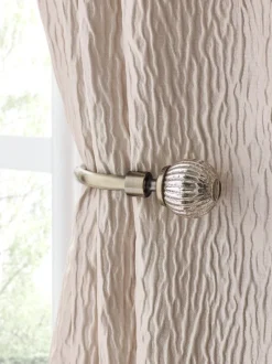Gordijnroedes En -Accessoires|Next Set of 2 Mercury Glass Curtain Holdbacks Antieke koperlook