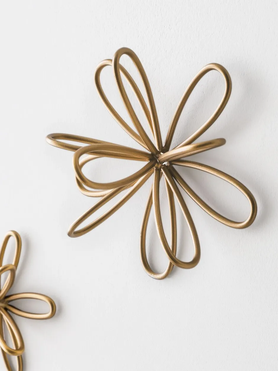 Canvassen En Kunst Voor Aan De Wand*Next Set of 3 Metal Flower Wall Plaques