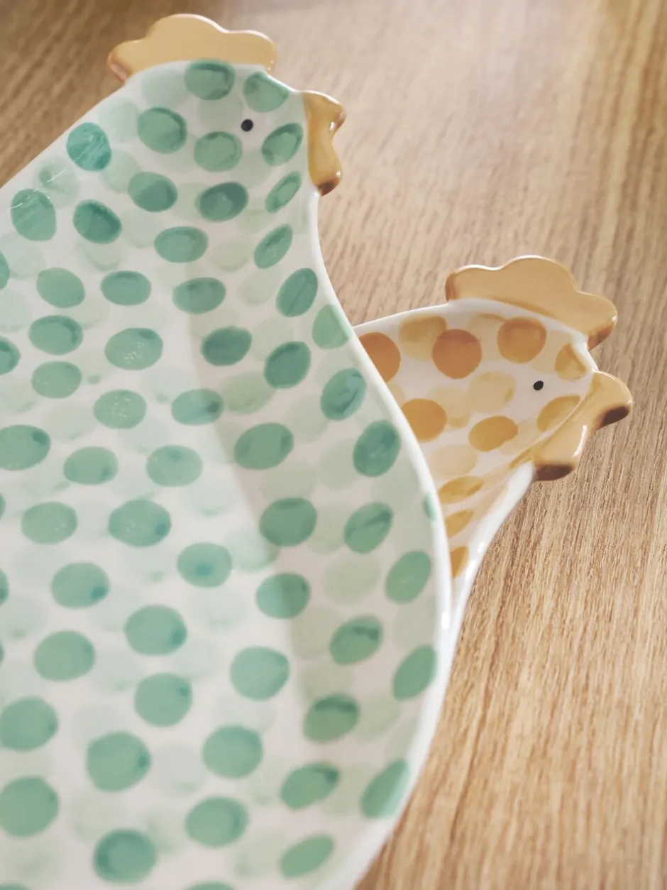 Eetservies En Pastaschalen|Next Set of 2 Pat and Peggy Chicken Side Plates