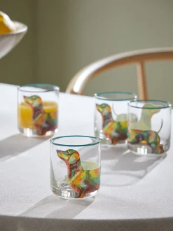 Glas|Tafelgerei*Next Set of 4 Sausage Dog Tumbler Glasses