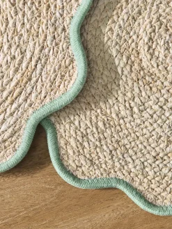 Tafellinnen En Placemats |Tafelgerei|Next Set of 4 Scallop Rattan Placemats