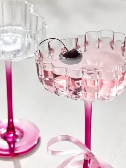 Glas*Next Set of 2 Scalloped Heart Cocktail Glasses