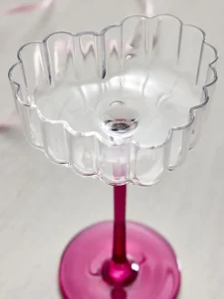 Glas*Next Set of 2 Scalloped Heart Cocktail Glasses