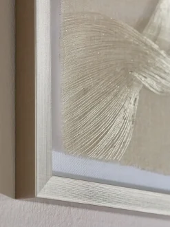 Canvassen En Kunst Voor Aan De Wand|Next Set of 4 Textured Linear Swirl Framed Fabric Wall Art