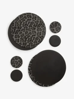 Tafellinnen En Placemats *Next Set van 4 Zwart met luipaardprint