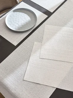 Tafellinnen En Placemats |Next Set van 5 afneembare placemats en lopers Zilver