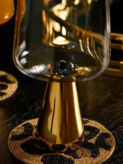 Glas|Tafelgerei*Next Set van 2 Aubrie wijnglazen Goud