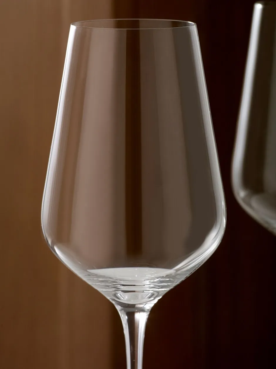 Glas*Next Set van 4 Belgravia kristallen taps toelopende wijnglazen
