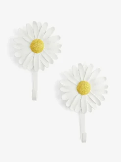 Thuiskantoor*Next Set van 2 bloemhaakjes met madeliefjes