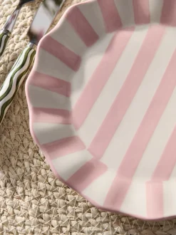 Tafelgerei|Eetservies En Pastaschalen*Next Set van 2 gestreepte bijgerechtborden