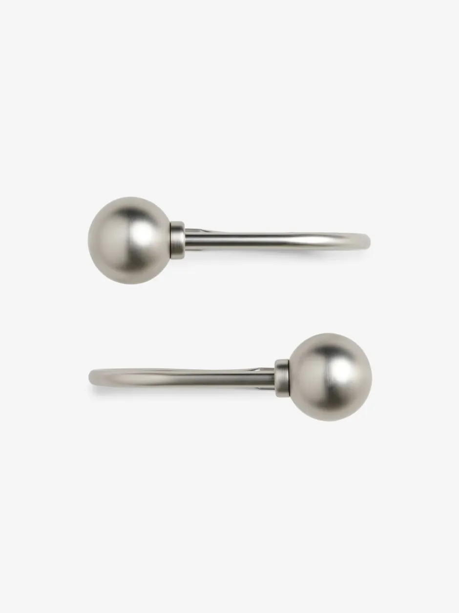 Gordijnroedes En -Accessoires*Next Set van 2 gordijndrapeerdbollen Geborsteld zilver