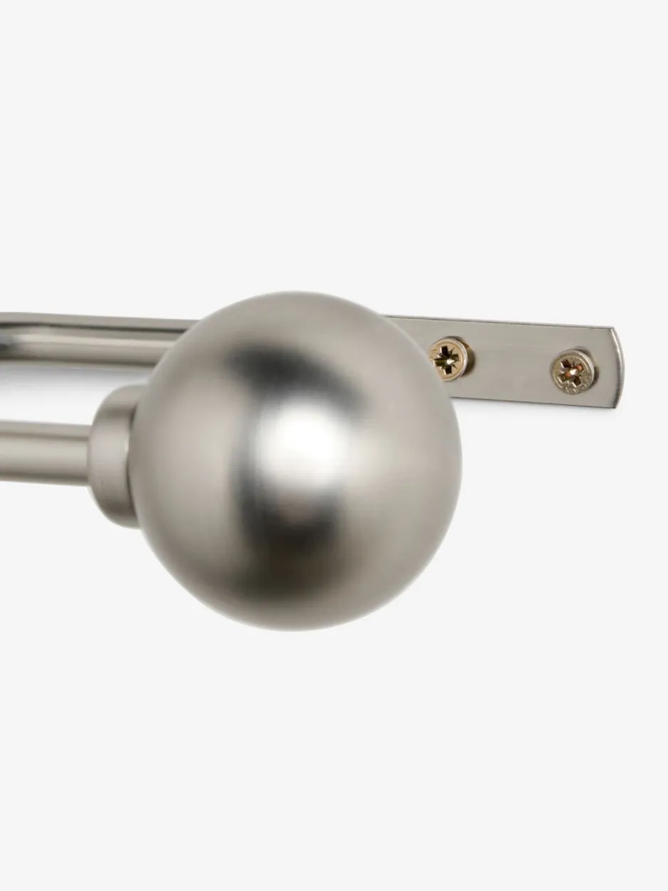 Gordijnroedes En -Accessoires*Next Set van 2 gordijndrapeerdbollen Geborsteld zilver