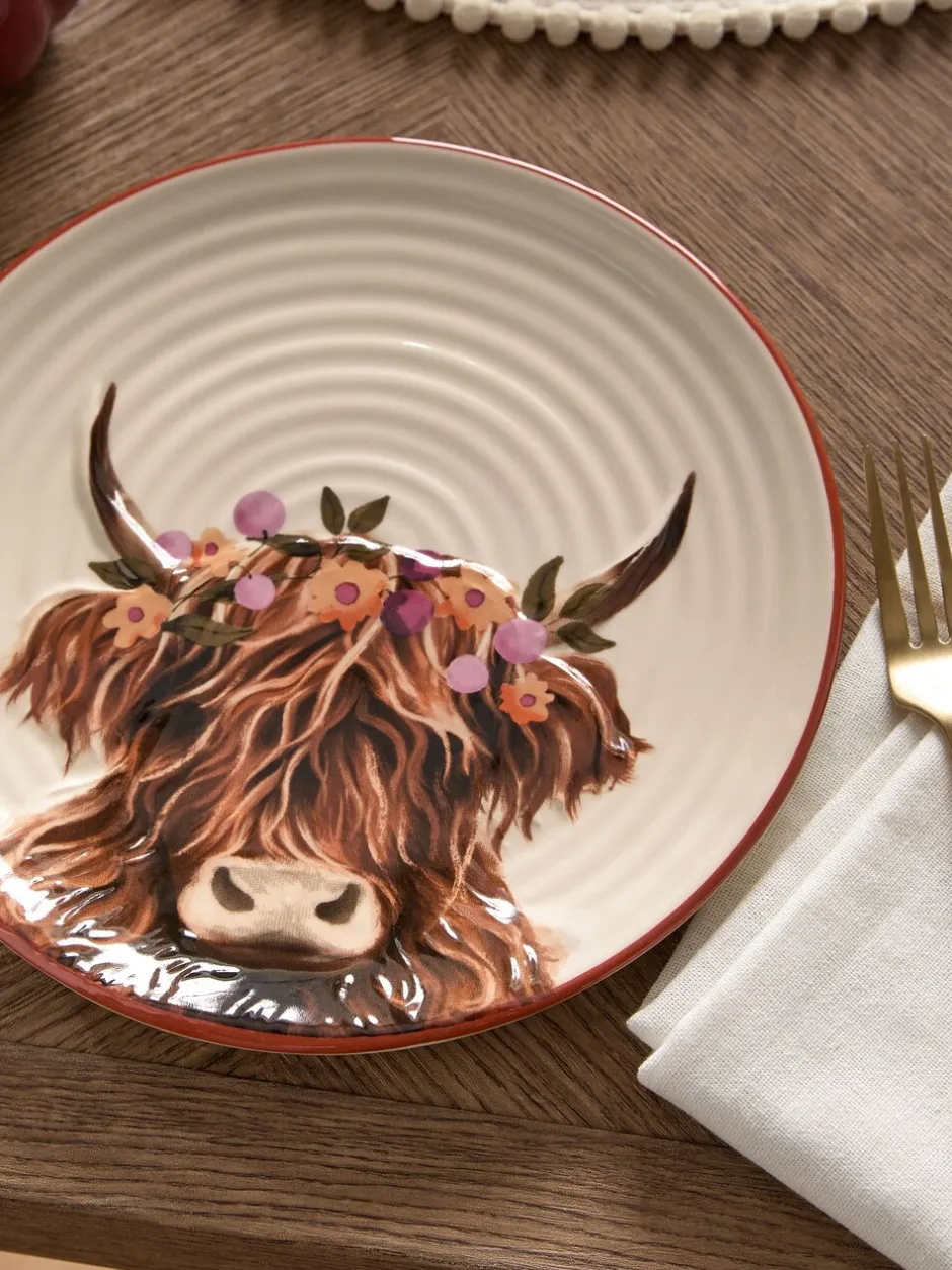 Tafelgerei|Eetservies En Pastaschalen*Next Set van 2 Hamish The Highland Cow borden