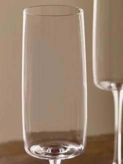 Glas|Tafelgerei|Next Set van 4 hoekige champagneflûtes