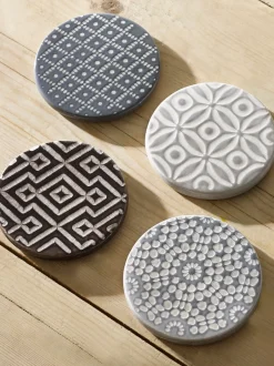 Tafellinnen En Placemats |Next Set van 4 keramische onderzetters