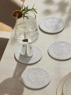 Tafellinnen En Placemats |Next Set van 4 kralenonderzetters