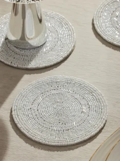 Tafellinnen En Placemats |Next Set van 4 kralenonderzetters