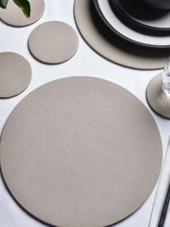 Tafelgerei|Tafellinnen En Placemats |Next Set van 4 omkeerbare placemats en onderzetters van imitatieleer