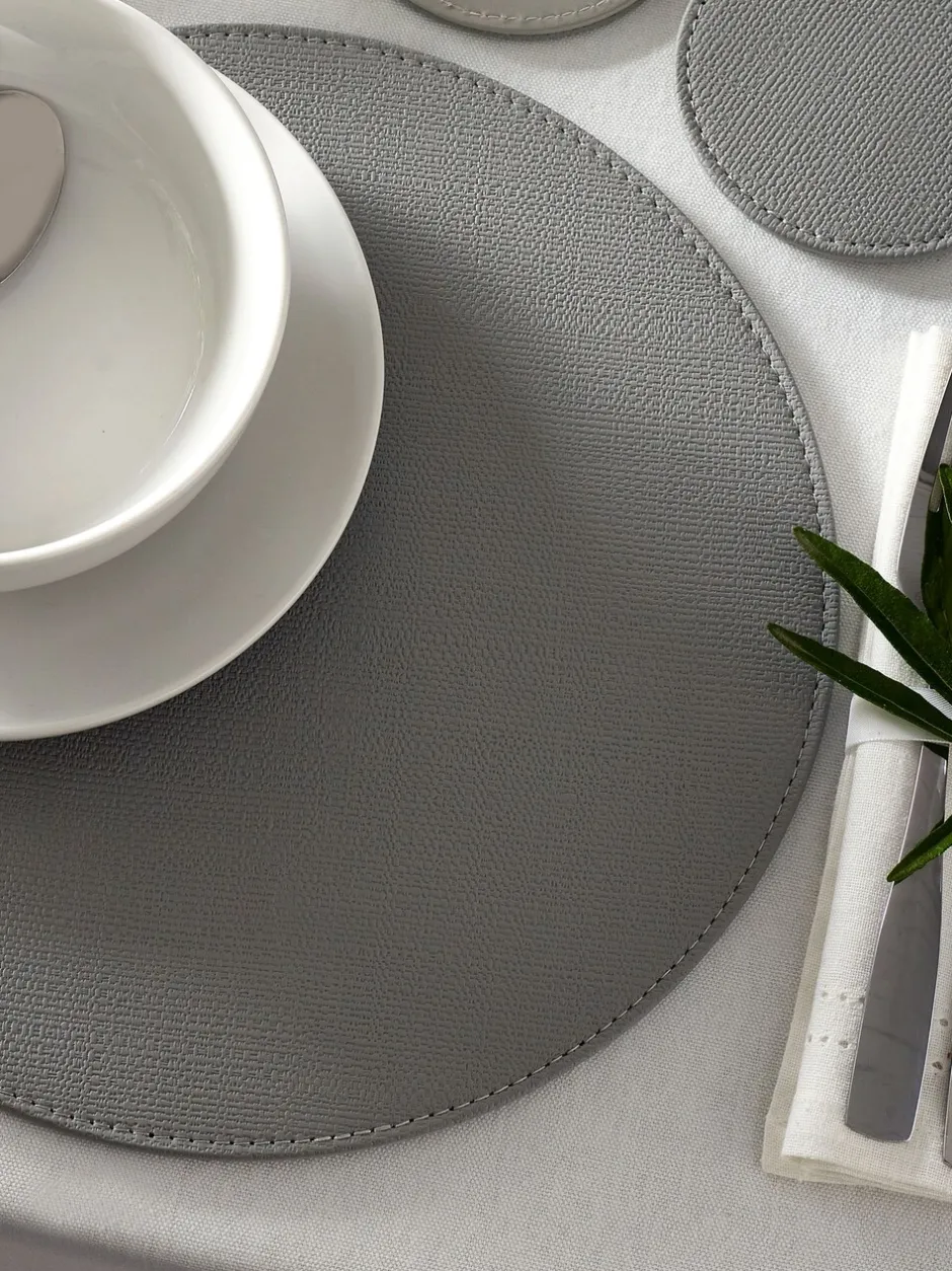 Tafellinnen En Placemats |Tafelgerei|Next Set van 4 omkeerbare placemats en onderzetters van imitatieleer