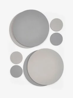 Tafellinnen En Placemats |Tafelgerei|Next Set van 4 omkeerbare placemats en onderzetters van imitatieleer