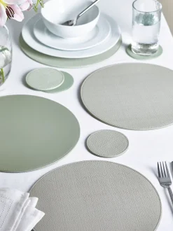 Tafellinnen En Placemats |Next Set van 4 omkeerbare placemats en onderzetters van imitatieleer