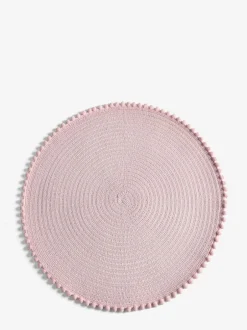 Tafellinnen En Placemats |Tafelgerei|Next Set van 4 placemats met pompon Pastel