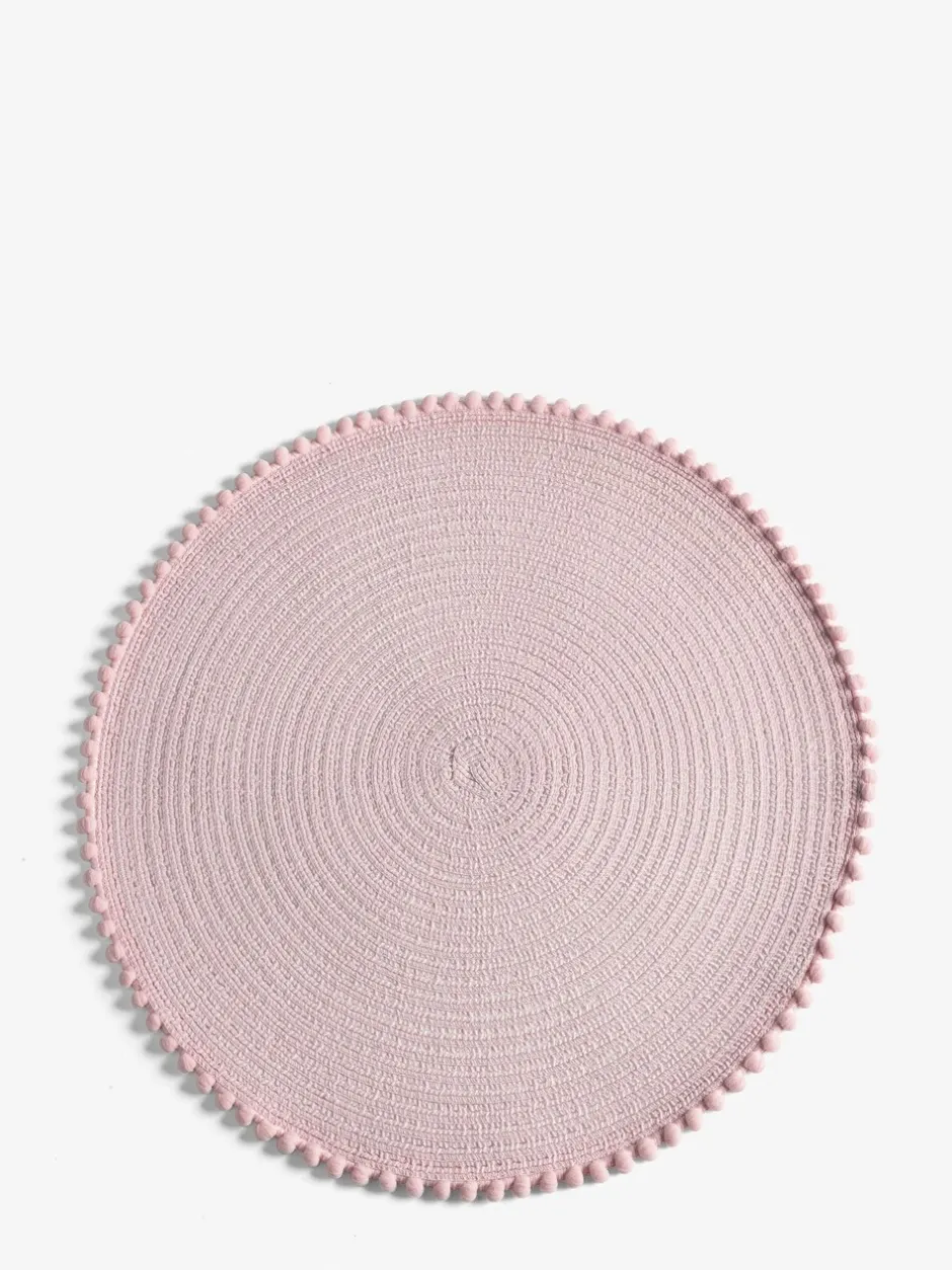 Tafellinnen En Placemats |Tafelgerei|Next Set van 4 placemats met pompon Pastel