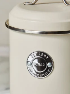 Keukenopslag|Next Set van 3 voorraadpotten met badge Crème