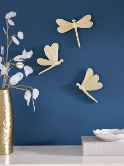 Canvassen En Kunst Voor Aan De Wand|Next Setje van 3 wandplaquette met libellen