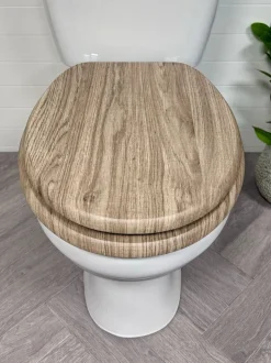 Badkameraccessoires|Showerdrape - Norfolk Soft Close houten toiletbril