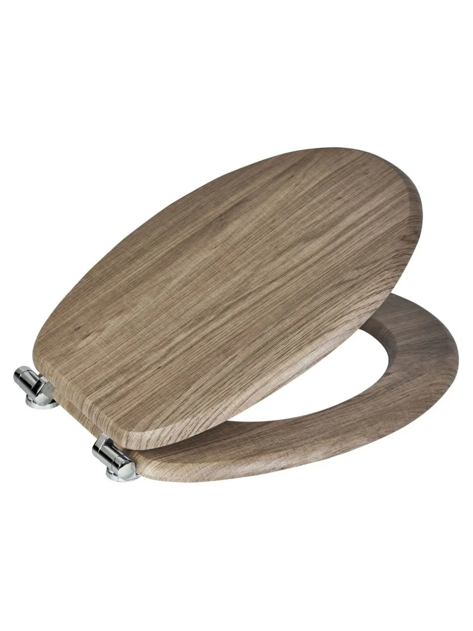 Badkameraccessoires|Showerdrape - Norfolk Soft Close houten toiletbril