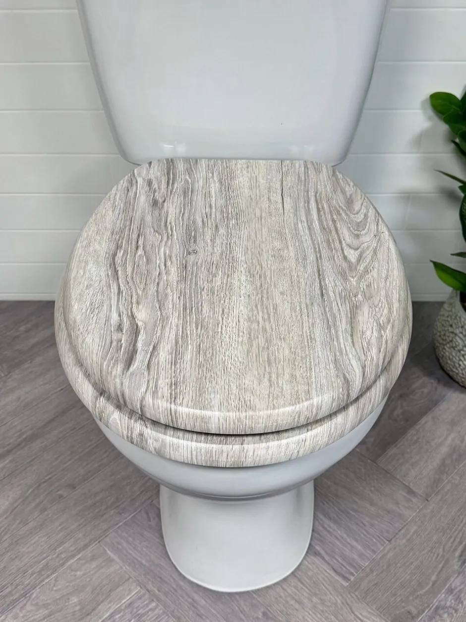 Badkameraccessoires|Showerdrape - Norfolk Soft Close houten toiletbril