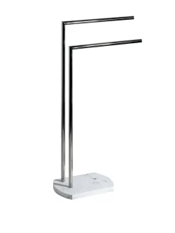 Badkameraccessoires|Showerdrape - Octavia - Vrijstaand handdoekenrek Wit