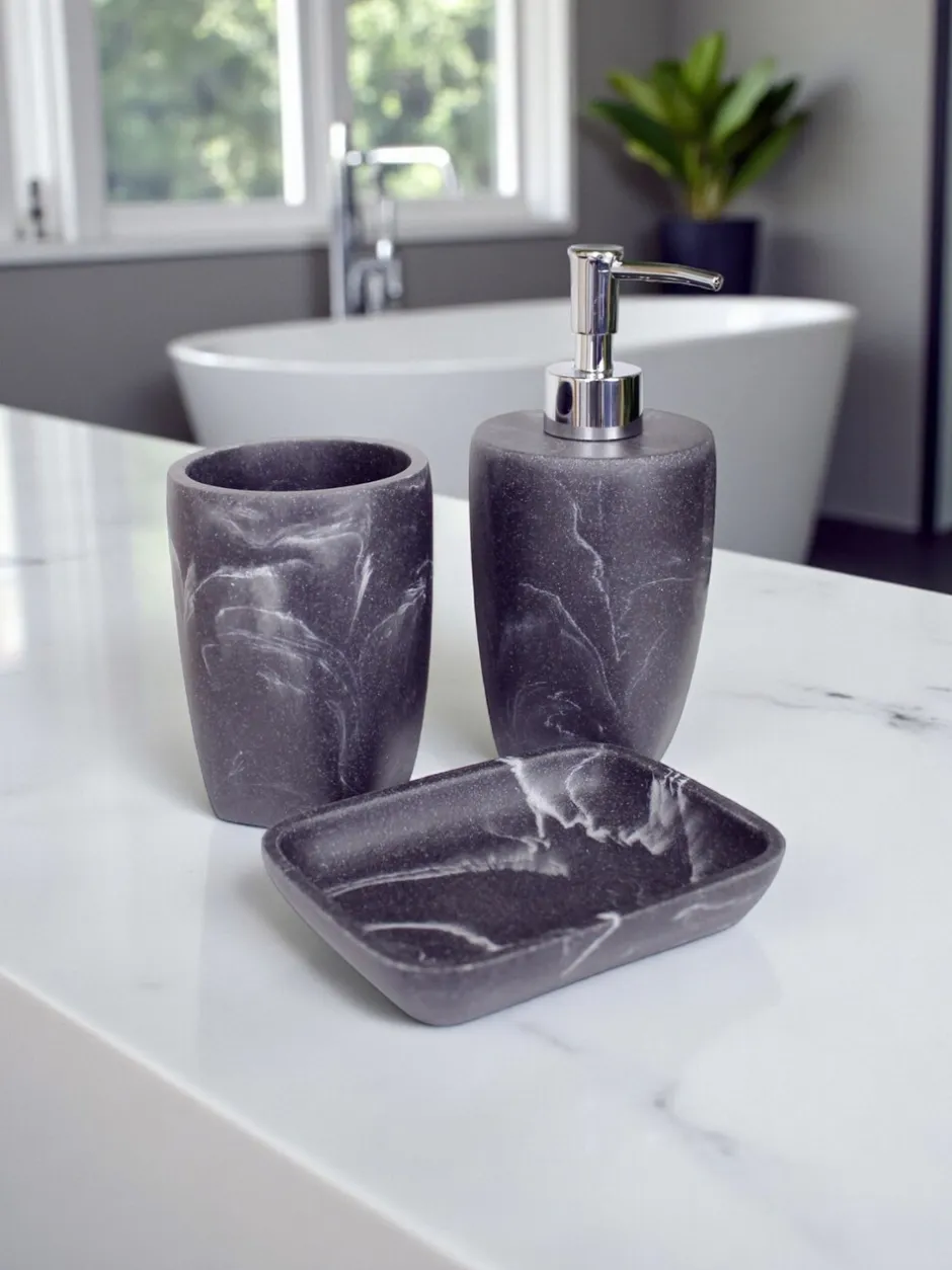 Badkameraccessoires|Showerdrape - Octavia 3-delige badkameraccessoiresset
