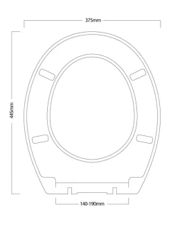 Badkameraccessoires|Showerdrape - Oxford houten toiletbril Bruin