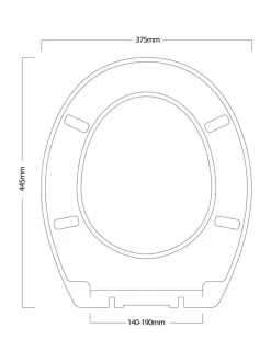Badkameraccessoires|Showerdrape - Oxford houten toiletbril