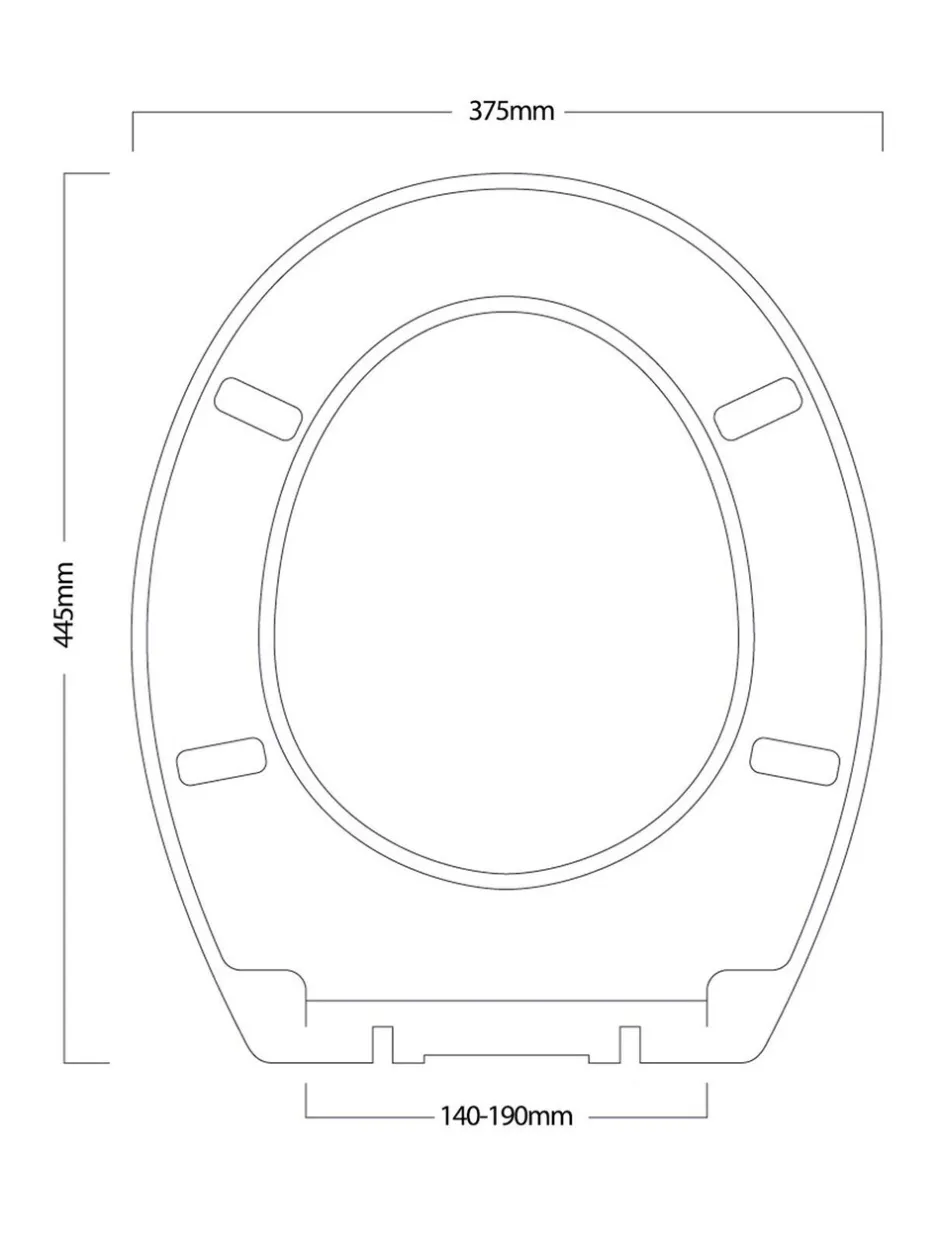 Badkameraccessoires|Showerdrape - Oxford houten toiletbril Grijs
